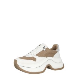 MICHAEL Michael Kors Sneaker low 'ARLA' ombră / argintiu / alb