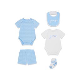 GUESS Set albastru deschis / alb