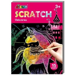 Avenir: Carte de creat mini tablouri răzuibile - Unicorni
