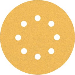 Folie abrazivă pentru vopsea si lemn, 125 mm, granulatie 100, 5 buc