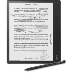 eBook Reader Elipsa 2E, Ecran 10.3", 227ppi, Procesor 2GHz, Wi-Fi, Bluetooth, 32GB Flash, ComfortLight Pro, Pen Kobo Stylus, Negru