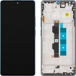Piese si componente Display cu Touchscreen Xiaomi Redmi Note 14S, cu Rama, Albastru (Ocean Blue), Service Pack 56000100N6R00
