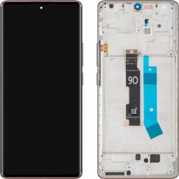 Piese si componente Display cu Touchscreen Xiaomi Redmi Note 14 Pro 4G, cu Rama, Auriu (Sand Gold), Service Pack 560009000O600