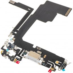 Piese si componente Banda cu Conector Incarcare - Microfon Apple iPhone 15 Pro, Argintiu