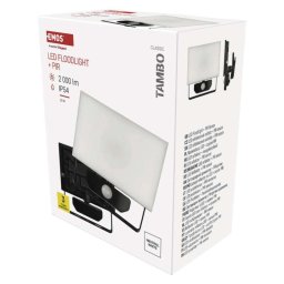 PROIECTOR LED TAMBO 20W 2000LM 4000K IP54 CU SENZOR DE MISCARE