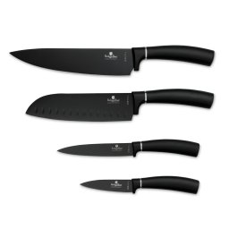 BERLINGER HAUS set cuțite 4 cu părţi inoxidabil oţel negru-argint BH/2893A