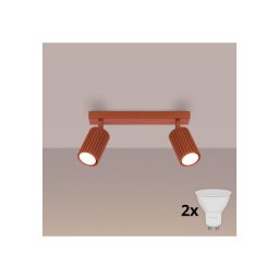 Brilagi - Spot LED CRESTO 2xGU10/10W/230V roșu