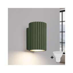 Brilagi - Aplica de perete LED CRESTO 1xGU10/10W/230V 10 cm verde