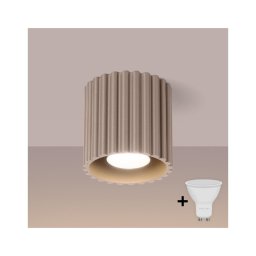 Brilagi - Spot LED SFERA 1xGU10/10W/230V, diam. 10 cm, taupe