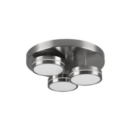 Trio - Plafonieră LED dimabilă FRANKLIN 3xLED/8,5W/230V Ø 35 cm crom