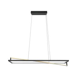 Trio - Lustră LED reglabilă suspendată pe cablu EDGE LED/35W/230V 2300/3000/4000K, negru