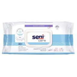 Servetele Umede Igienice Incontinenta cu Capac Seni Care Vitamina E si Alantoina, 80 Bucati