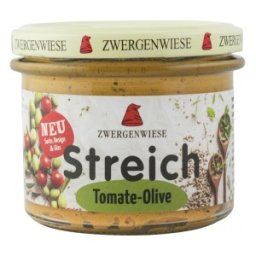Crema Tartinabila BIO Vegetala cu Rosii si Masline, 180 g, Zwergenwiese