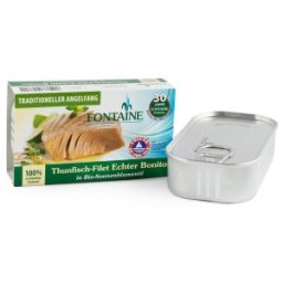 Set 2 x File de Ton in Ulei Bio de Floarea Soarelui, Fontaine, Bonito, 120 g
