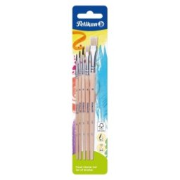 Pensule Pictura Starter Pelikan, 5 Bucati
