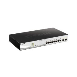 Switch D-Link 10-Port Gigabit PoE+ Smart Switch inc. 2 SFP Ports POE budget 130W