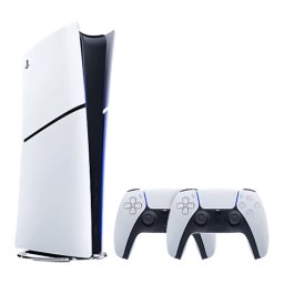 Consola PlayStation 5 Slim Digital Edition 825GB with 2 Dualsense Controller White