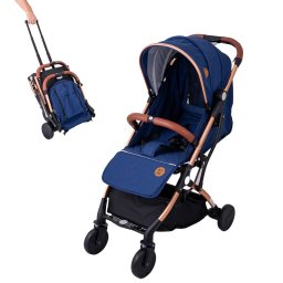 BUF BOOF® S-16 Carucior sport ușor, 0–36 luni, poziție complet orizontala 180°, sistem pliabil cu functie troller, darkblue