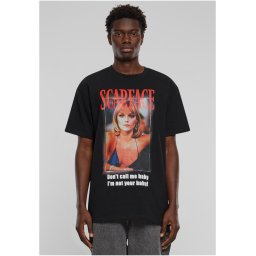 Men's T-shirt Scarface Don't call me baby Heavy Oversize - black