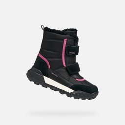 Ghete Geox Trekkyup AB negre pentru fete