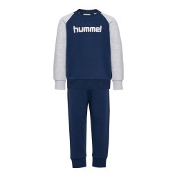 Hummel Costum de trening albastru închis / gri amestecat / alb