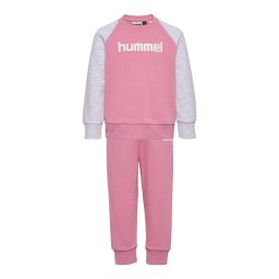 Hummel Costum de trening gri deschis / roz deschis / alb