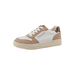 TOM TAILOR Sneaker low nisipiu / auriu / negru / alb