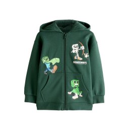 Next Hanorac 'Minecraft' albastru / verde deschis / verde închis / alb