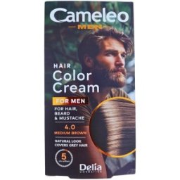 Set 3 x Vopsea pentru Par, Barba, Mustata Barbati Cameleo, 4 Brown, 30 ml