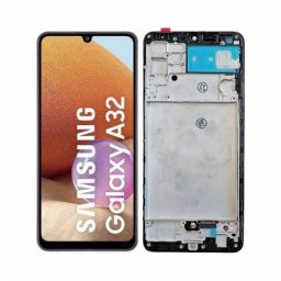 Display cu touchscreen si rama Samsung Galaxy A32 4G Negru Service Pack