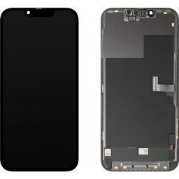 Display cu Touchscreen MP compatibil cu Apple iPhone 13 Pro, cu Rama, Versiune OLED FHD Diagnostic, Negru