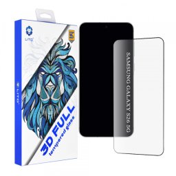 Folie de protectie Ecran Lito pentru Samsung Galaxy S26 S942, Sticla Securizata, Full Glue, 3D, Neagra