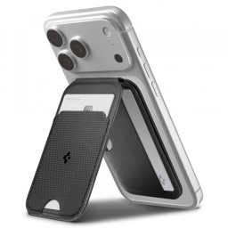 Portofel MagSafe, Spigen, Slim Fold Tripod S314-2, Negru AFA10406