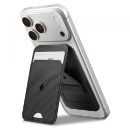 Portofel MagSafe, Spigen, Slim Fold Tripod S314-3, Negru AFA10751