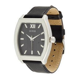 GUESS Ceas analogic 'Punctual' negru / argintiu