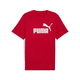 PUMA Tricou funcțional 'Essentials No. 1' sângeriu / alb