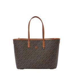 TOMMY HILFIGER Plase de cumpărături maro coniac / ombră / negru / alb