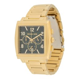 Michael Kors Ceas analogic 'RHYS' auriu / verde smarald