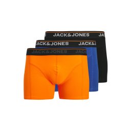 Jack & Jones Plus Boxeri 'JACTHEODORE' albastru / gri / portocaliu / negru