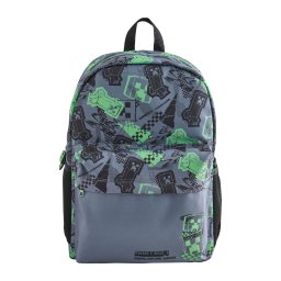 Next Rucsac 'Minecraft' gri bazalt / verde deschis / negru