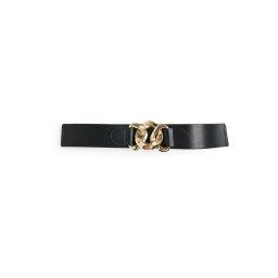 PIECES Curea 'PCBENTE' auriu / negru