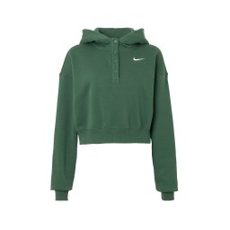 Nike Sportswear Bluză de molton 'PHNX FLC' verde pin / alb