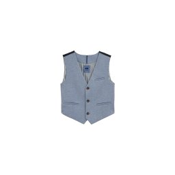 WE Fashion Vestă bleumarin / albastru deschis