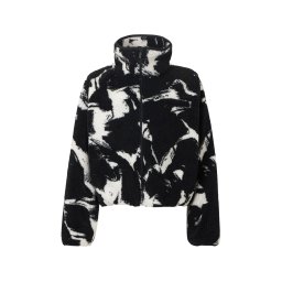 Nike Sportswear Jachetă fleece 'STREET' negru / alb murdar