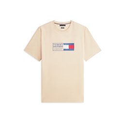 TOMMY HILFIGER Tricou 'BRAND LOVE' bej / bleumarin / roșu / alb