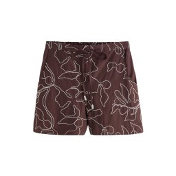 Next Pantaloni ciocolatiu / alb