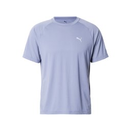 PUMA Tricou albastru deschis / alb