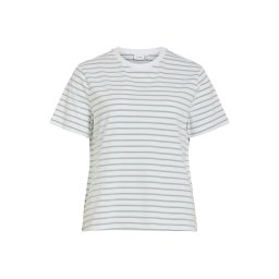 VILA Tricou 'VINora' verde jad / alb