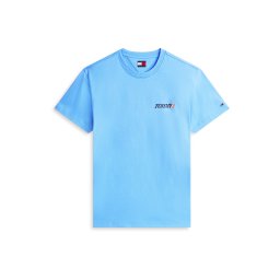 Tommy Jeans Tricou 'VINTAGE' bej / albastru / bleumarin / portocaliu