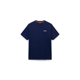 NAPAPIJRI Tricou 'S-Flint' albastru închis / verde măr / alb